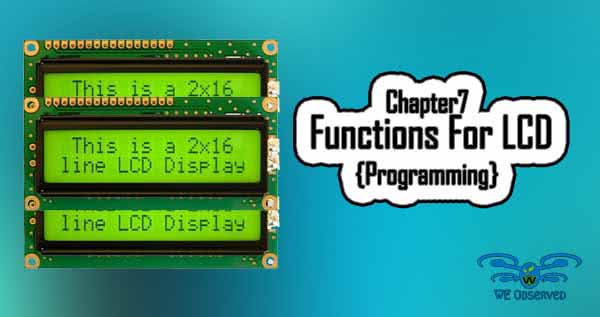 Functions For LCD {Programming}