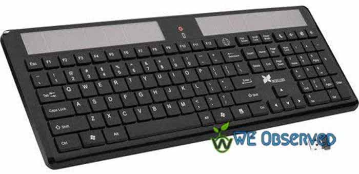 Xcellon Wireless Solar Rechargeable Keyboard