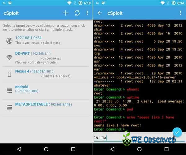 csploit Android Hacking Apps For Root