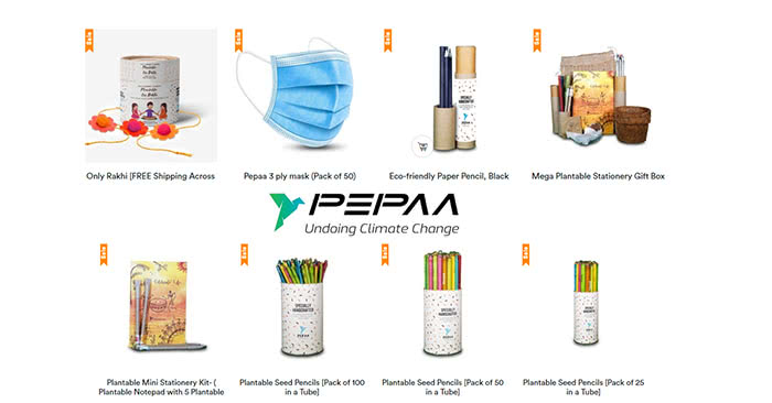 Pepaa recycled stationery products India