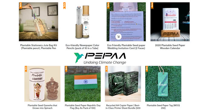 Pepaa Merchandise : Buy Plantable Stationery Products (INR & USD)