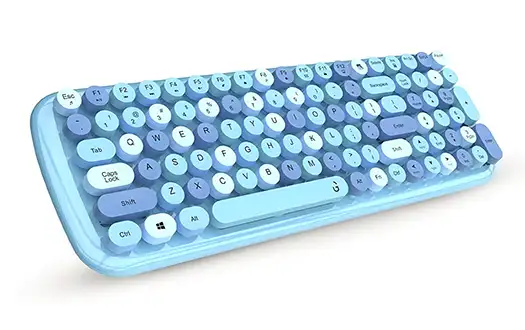 iGEAR KeyBee Retro Typewriter Inspired 2.4GHz Wireless Keyboard and Mouse Combo