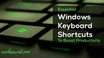 Essential Windows Keyboard Shortcuts to Boost Productivity