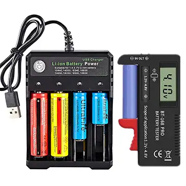USB 18650 Smart Battery Charger 4Bay