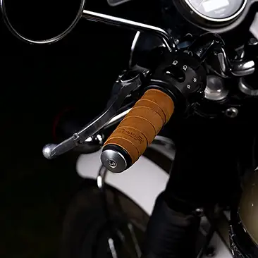 Motorcycle Handlebar Leather Wraps