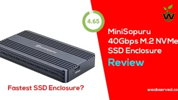 Minisopuru 40Gbps M.2 NVMe SSD Enclosure Review