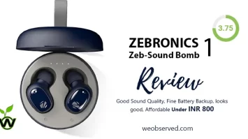 ZEBRONICS Zeb-Sound Bomb 1 Review