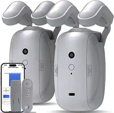 Monitaind Smart Automatic Curtain Opener: 2PCS Remote Control Electric Curtain Robot