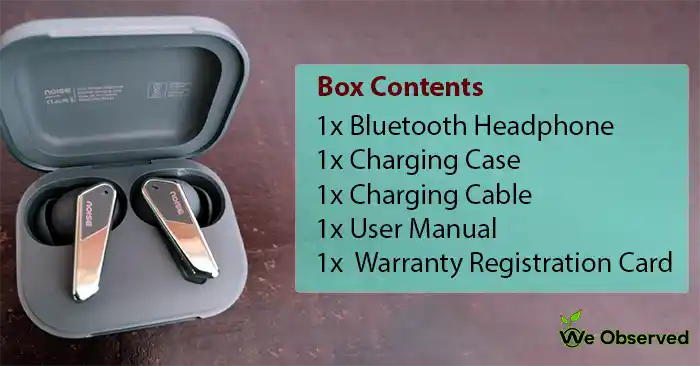 Noise Buds N1 Pro What you get in the box