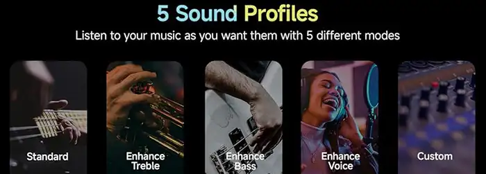 Redmi Buds 5C tws ANC earbuds sound profiles