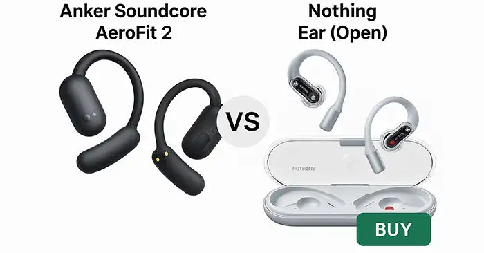 Anker Soundcore AeroFit 2 vs. Nothing Ear (Open)