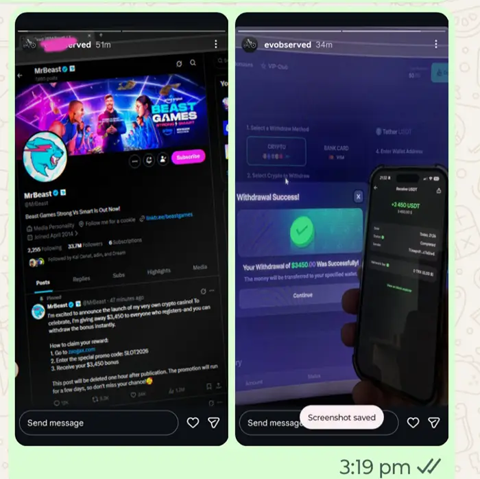 Instagram scam