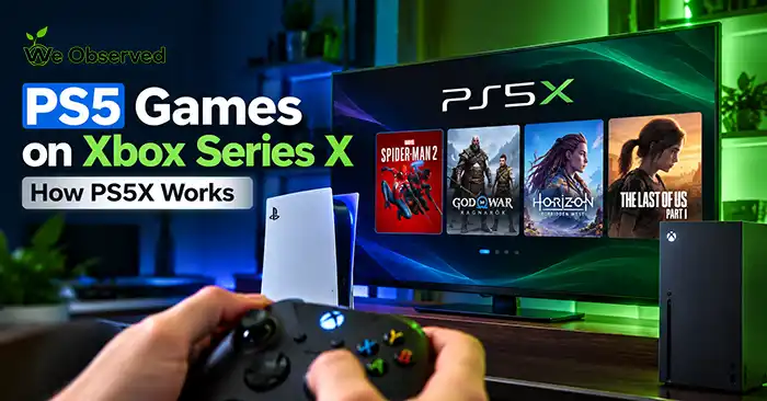 Experimental PS5X emulator running PlayStation 5 games on Xbox Series X through Developer Mode.