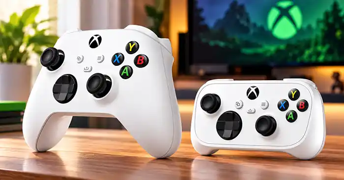 White Xbox Controllers Gaming Setup