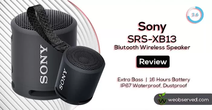 Sony SRS XB13 Review